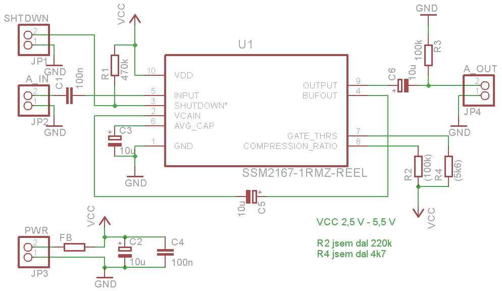 Ssm2166 схема включения