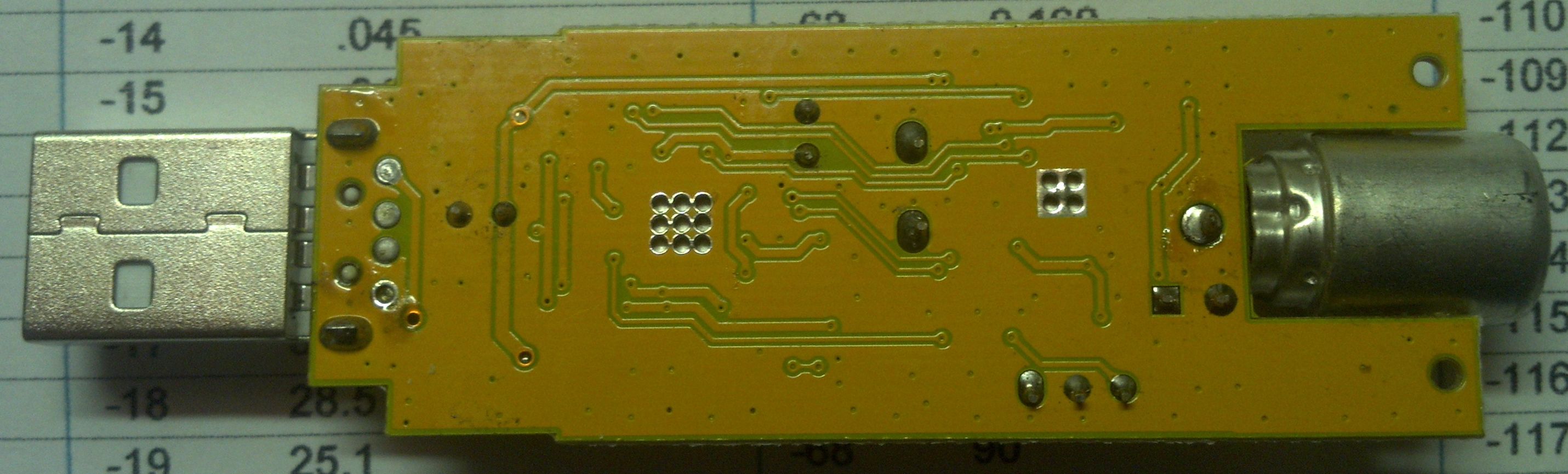 SDR - před úpravou - pohled zespodu